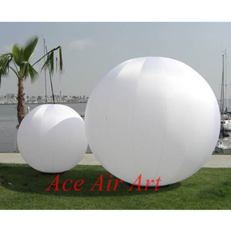 Party Event Supplier - Aufblasbarer Weißer Runder Ball, Dekorationskugel für