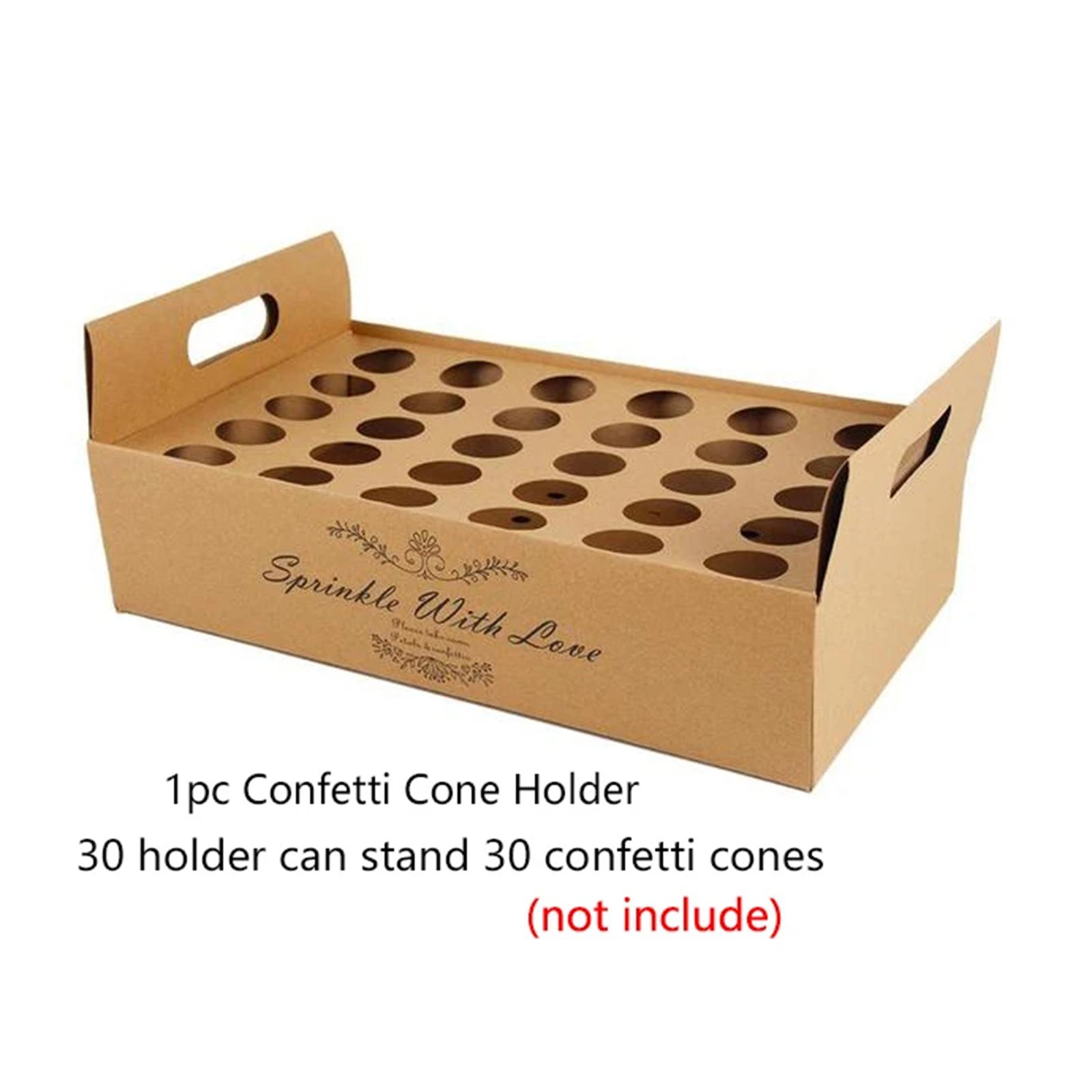 Papercraft Supply Confetti - Papierkonfetti-Ständer mit Schale für Hochzeiten, Bastelarbeiten,