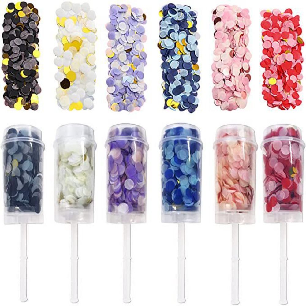 Confetti Cannon Tube - 1 Stück Pastellfarbener Geburtstags-Konfettikanone zum Hochzeitstag,