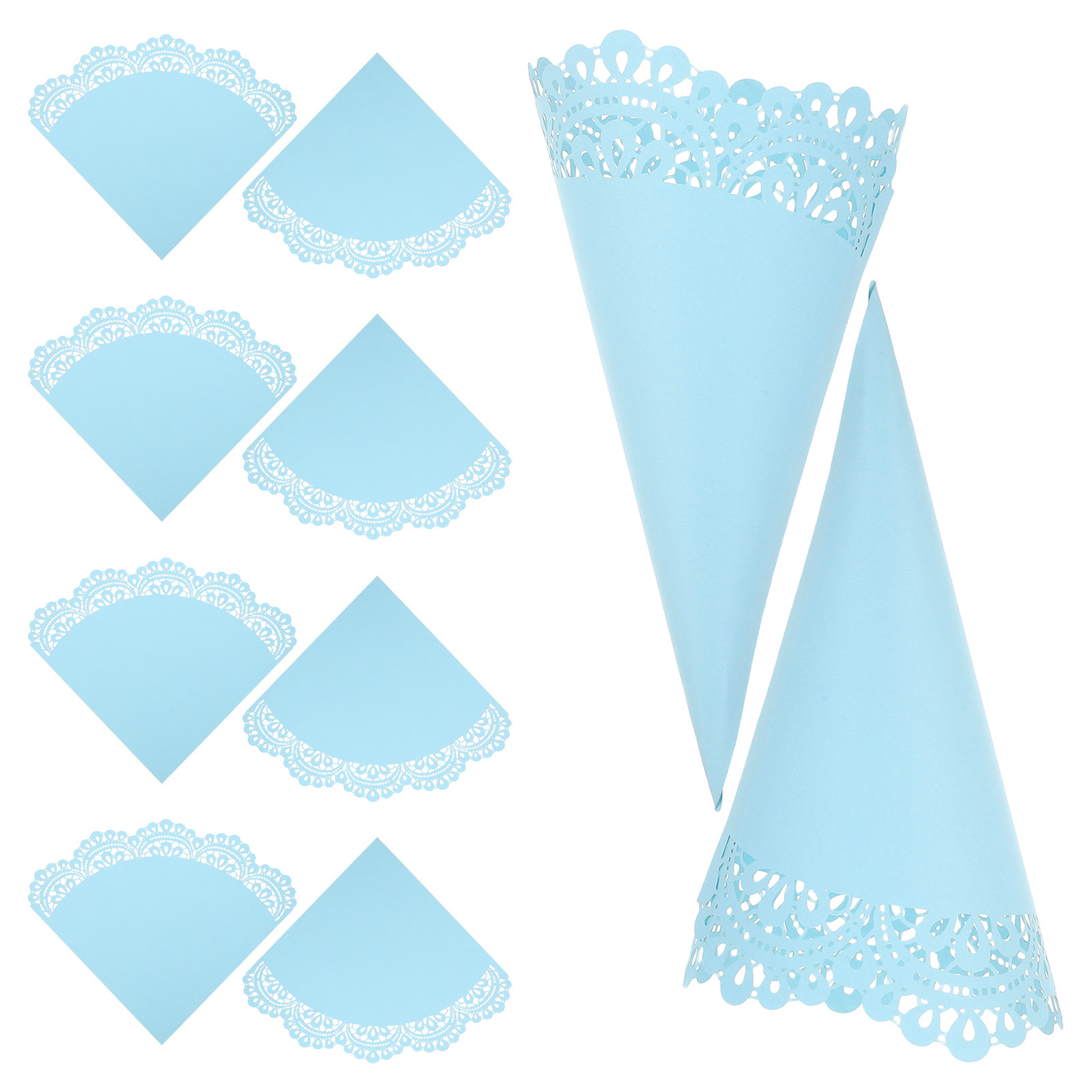 Papercraft Supply Confetti - 50 Stück Hochzeits-Konfetti-Kegelhalter, Blumenstrauß-Kegel, Bastelständer, Stütze