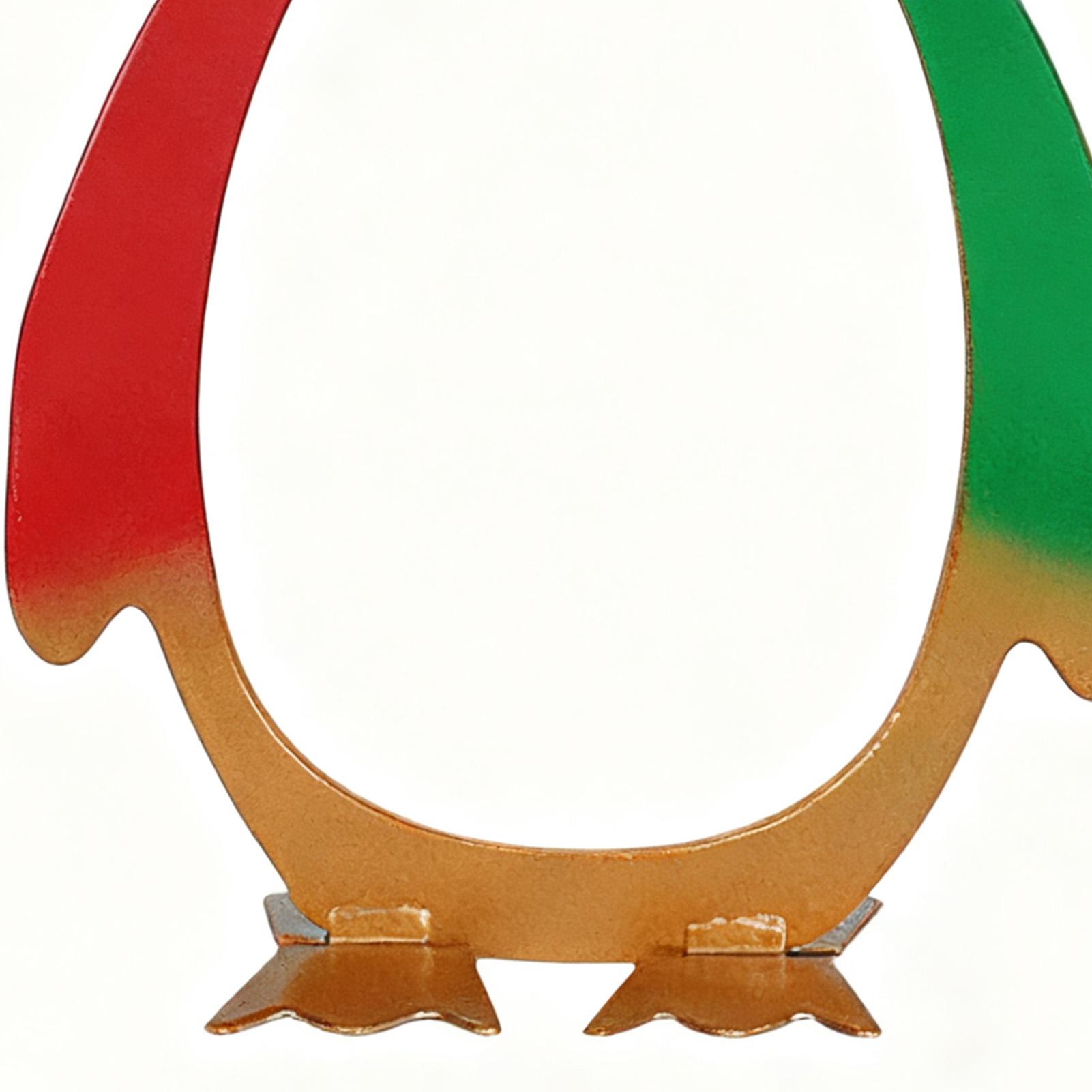 Centerpiece Stick - Teelichthalter, Pinguin-Design, Herzstück, Ornamente, Tierkerzenhalter für