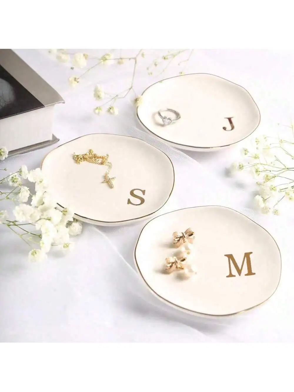Event Z - Ringschale mit Initialen, Schmucktablett mit personalisierten
