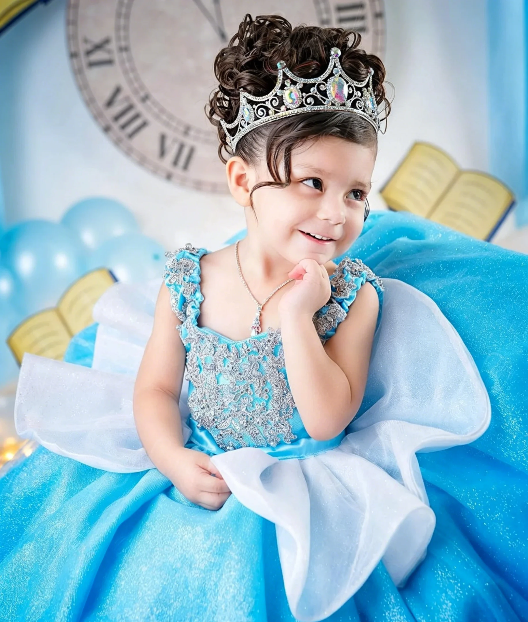 Birthday Sash Glitter - Maßgeschneidertes Luxus-Blumenmädchenkleid für Hochzeit und Festlichkeiten,