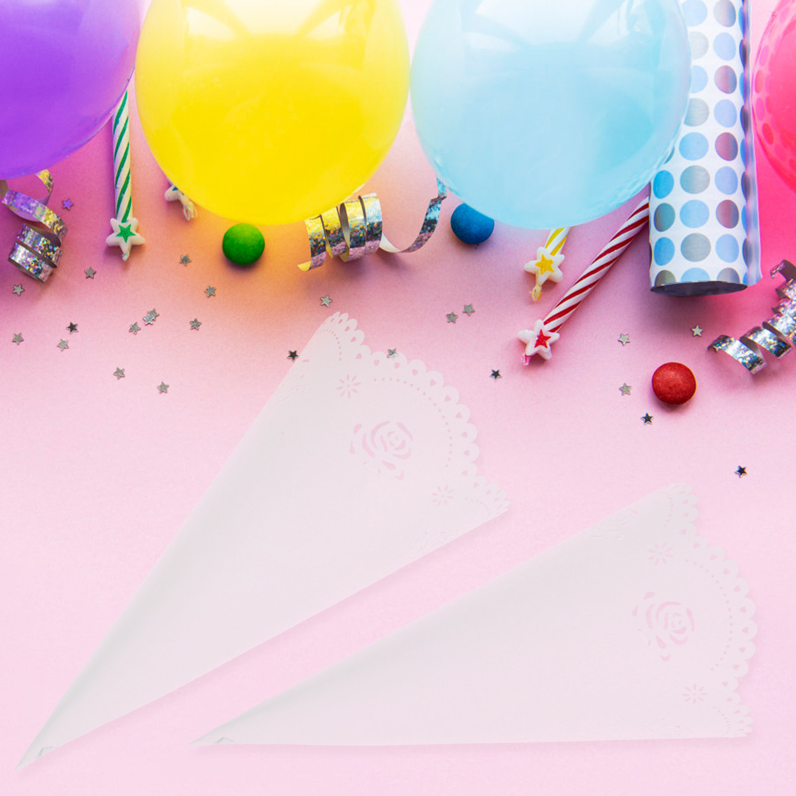 Papercraft Supply Confetti - 20 Stück Hohle Konfetti-Halter aus Premium-Papier,