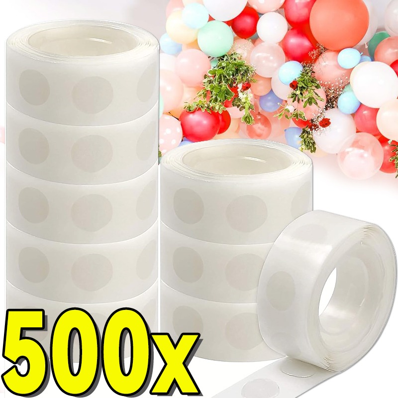 Balloon Arch Kit - Ballonklebepunkte, doppelseitiges, transparentes Klebeband für Geburtstags-