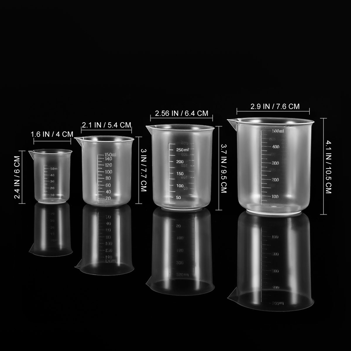 Plastic Cup 50Pcs - 4 stücke 50 ml 150 ml