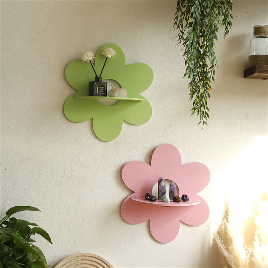 Flower Wall Panel - Blume Kristall Regal Display Boho Schwimmende