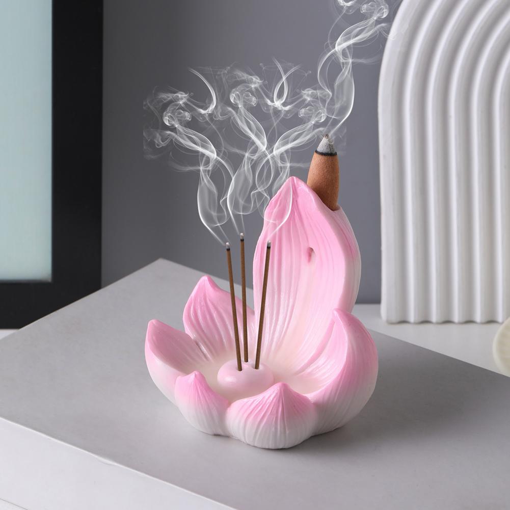 Centerpiece Stick - Lotus-Räucherstäbchenhalter Tischdekoration Rückfluss-Räuchergefäß Harz-Räucherkegelhalter Wohndekoration