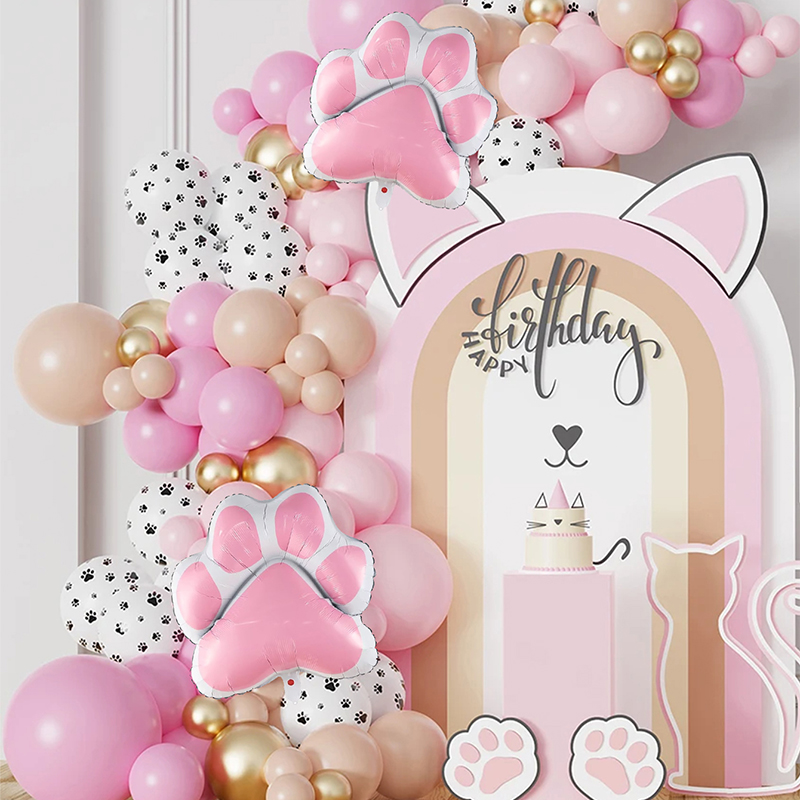Balloon Arch Kit - 91-teiliges Neues Katzen-Themen-Ballonset mit Girlande und
