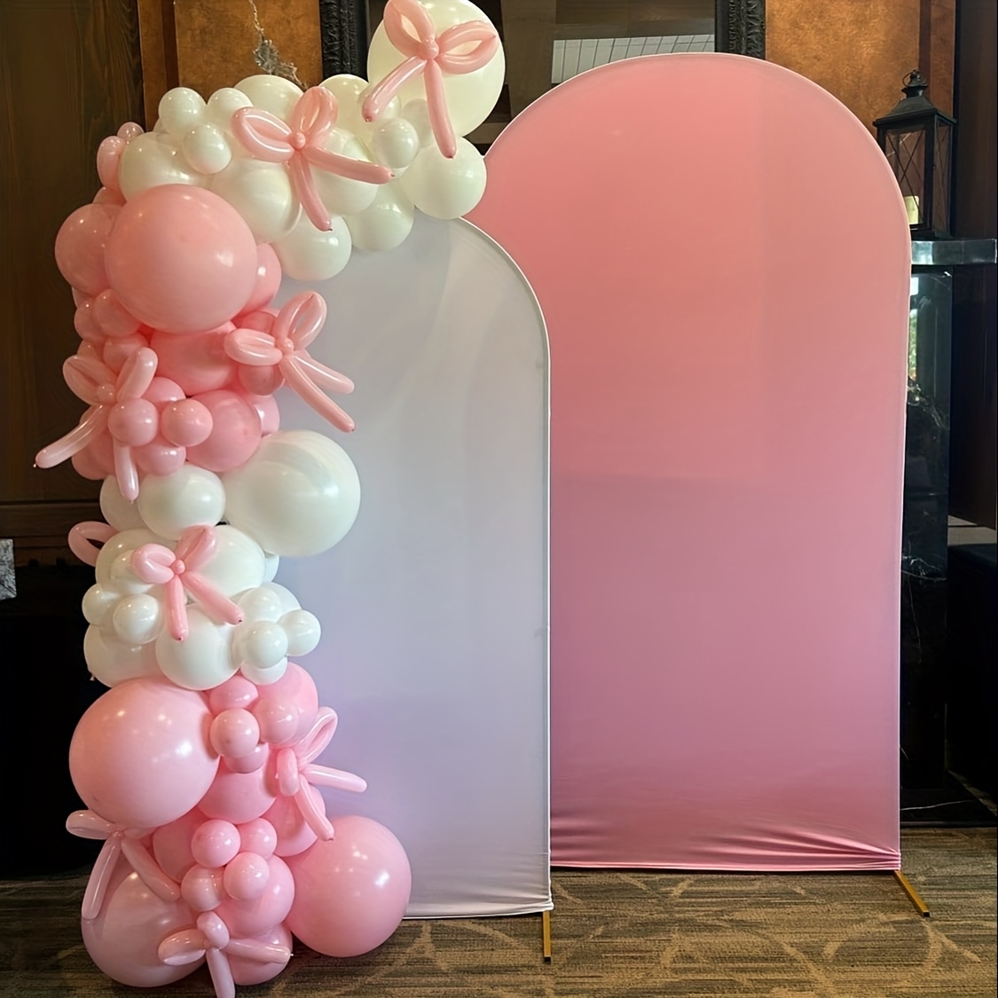Balloon Arch Kit - 141-teiliges Rosa Schleifenballon-Bogen-Set für Prinzessinnen-Party Mädchen-Geburtstag