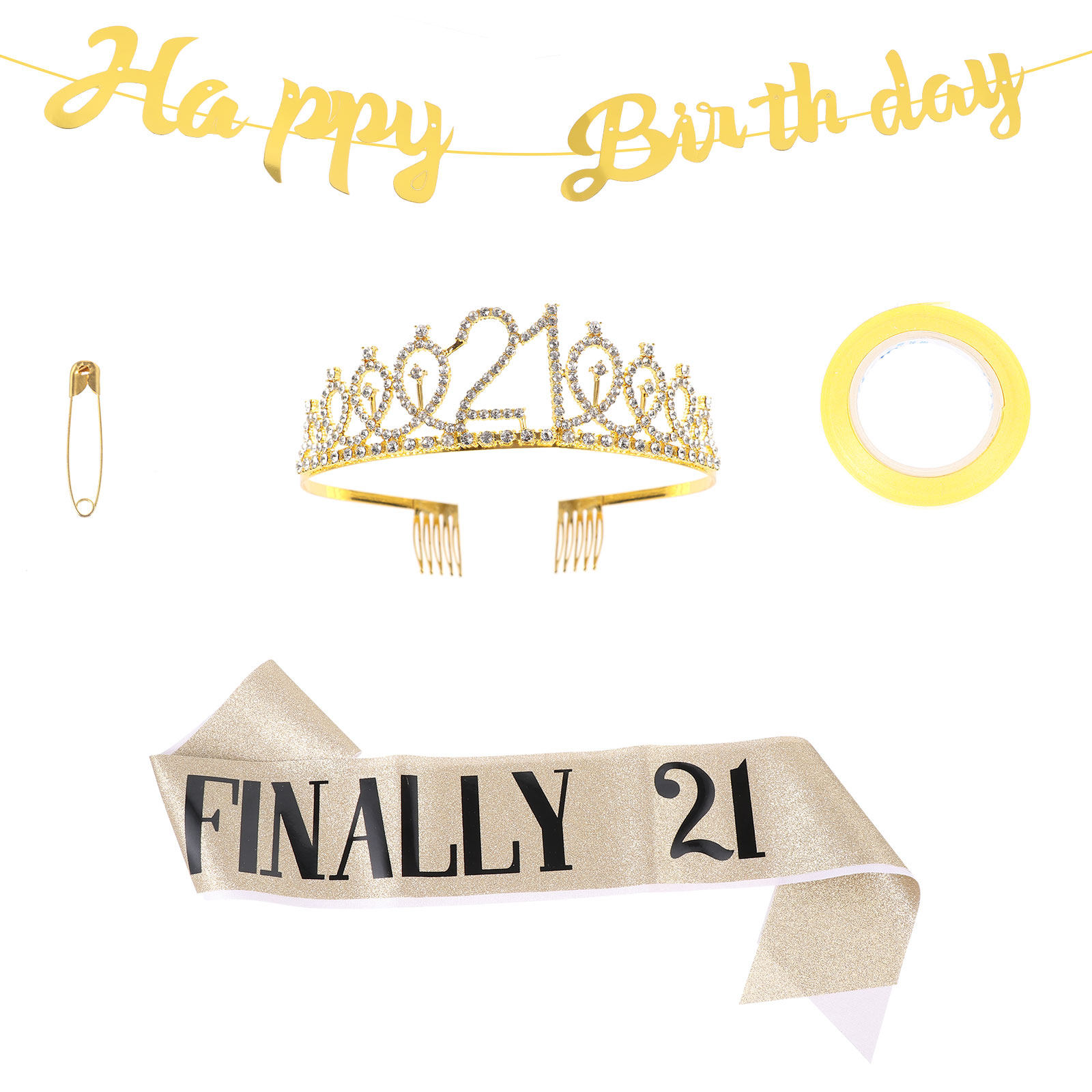 1 Set Geburtstagskrone, Schlei – Birthday Sash Glitter Bewertung und Preis