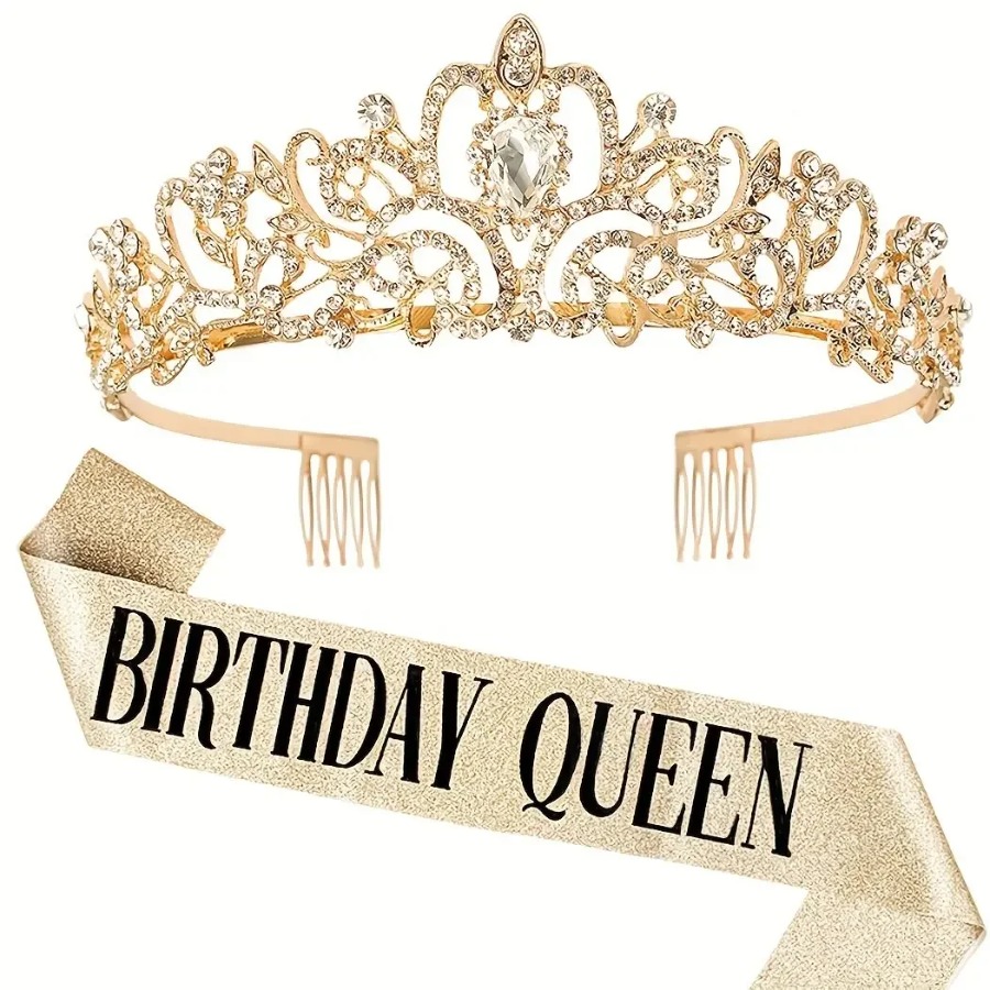 2-teiliges Set Glitzernde Stra – Birthday Sash Glitter Bewertung und Preis