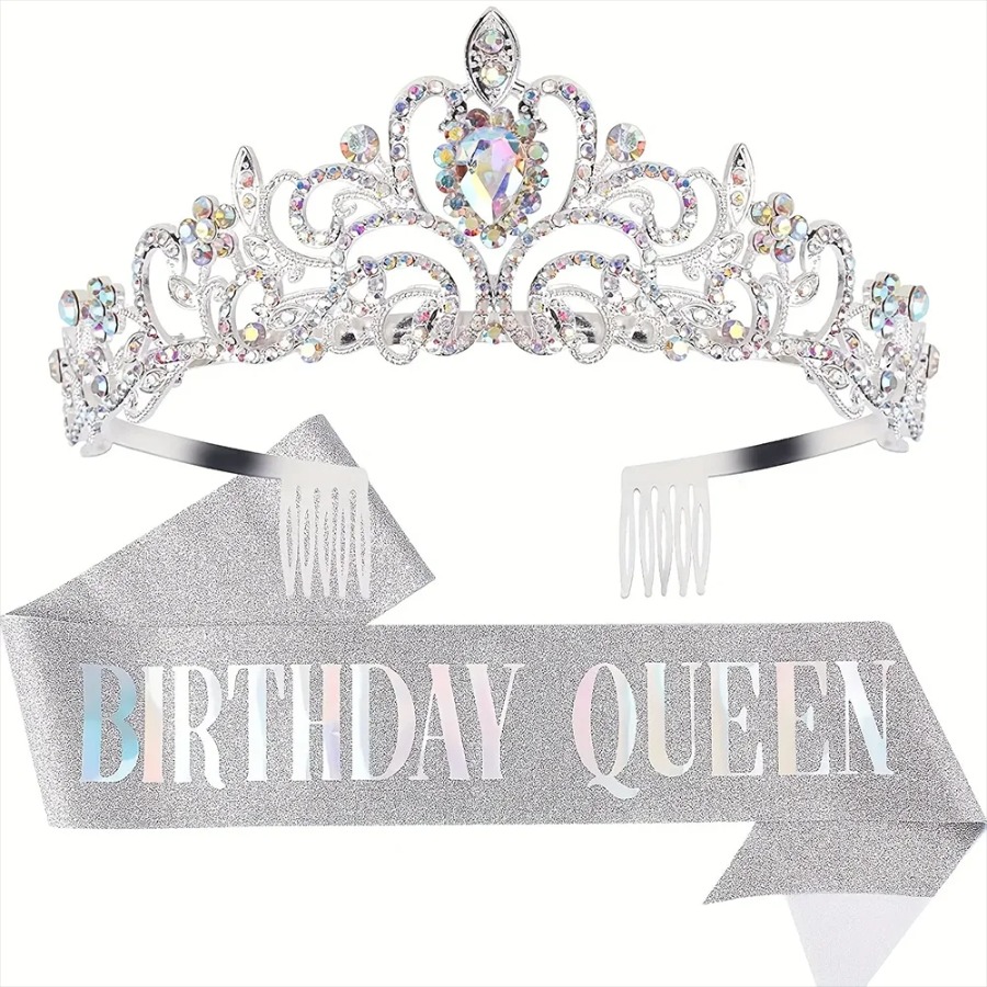 2-teiliges Set Glitzernde Stra – Birthday Sash Glitter Bewertung und Preis