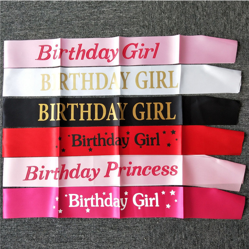 Geburtstag Mädchen Bänder Schu – Birthday Sash Glitter Bewertung und Preis