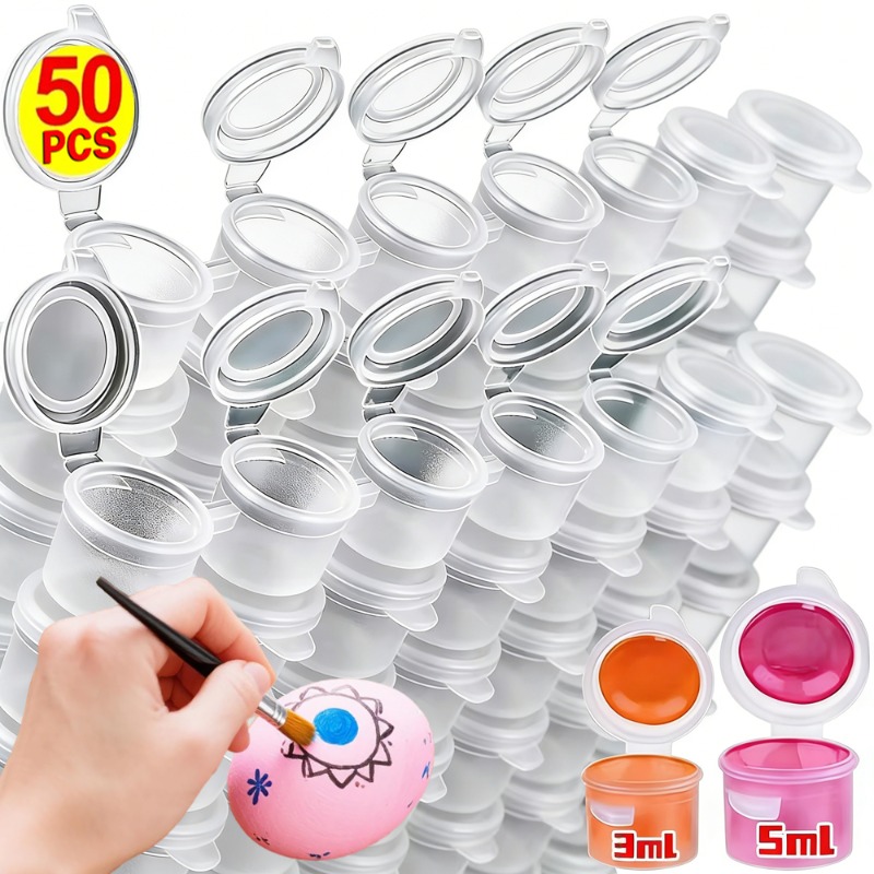 10/30/50 Stück leere Farbtöpfe – Plastic Cup 50Pcs Bewertung und Preis