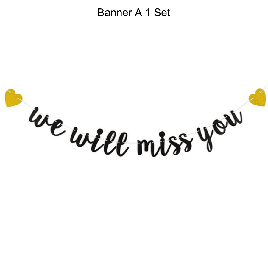 Wir werden dich vermissen-Bann – Party Banner Gold Bewertung und Preis