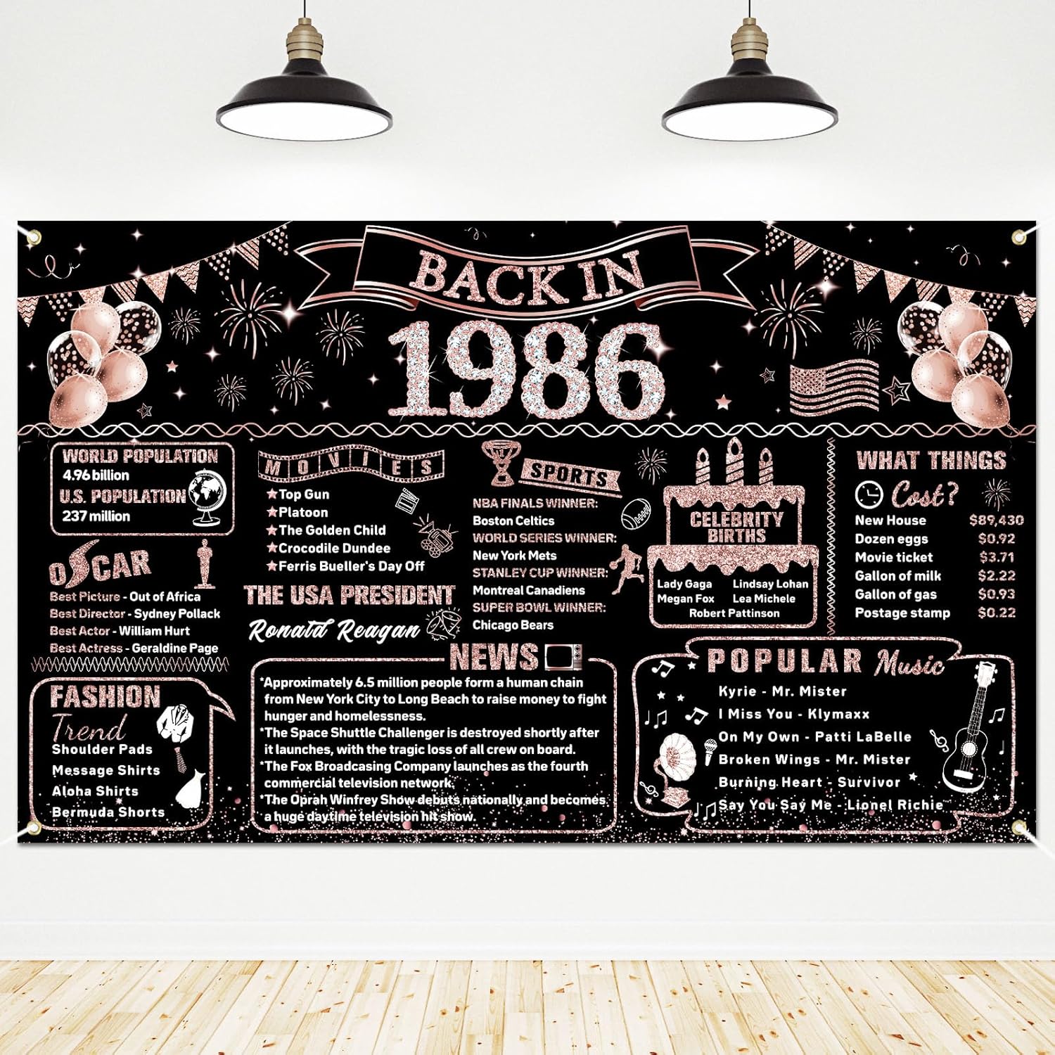 Dekorationen zum 40. Geburtsta – Party Banner Gold Bewertung und Preis