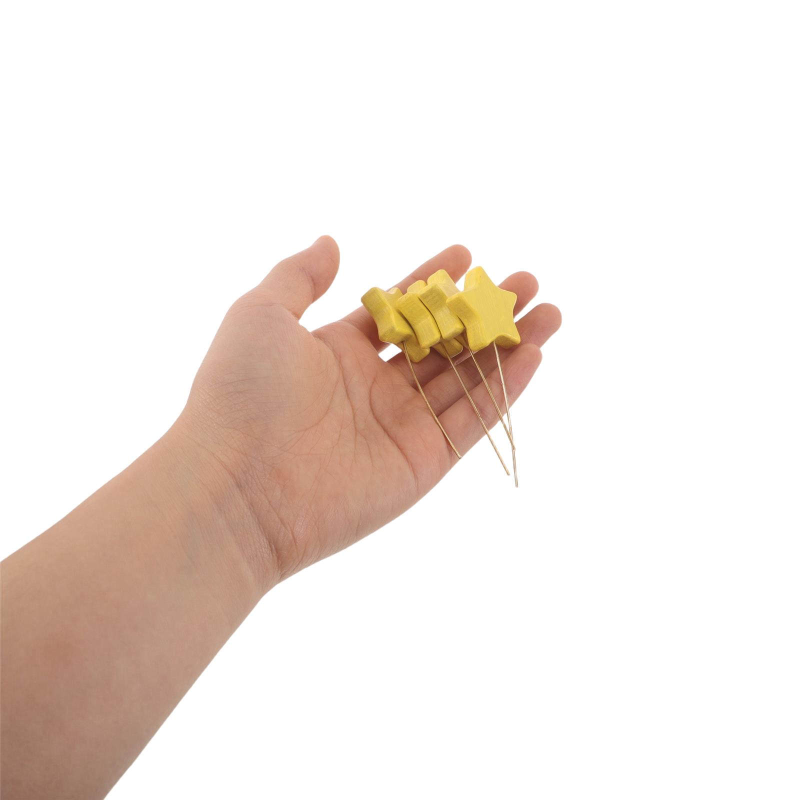 6 Stück Holzstern-Stäbchen, Mi – Centerpiece Stick Bewertung und Preis