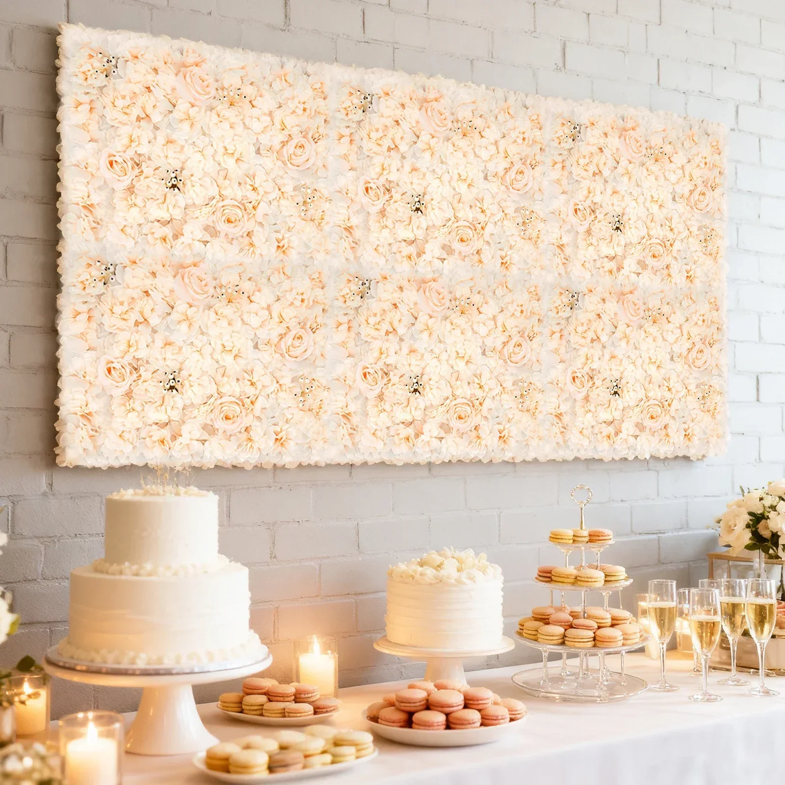6 Stück 60*40cm Künstliche Blu – Flower Wall Panel Bewertung und Preis