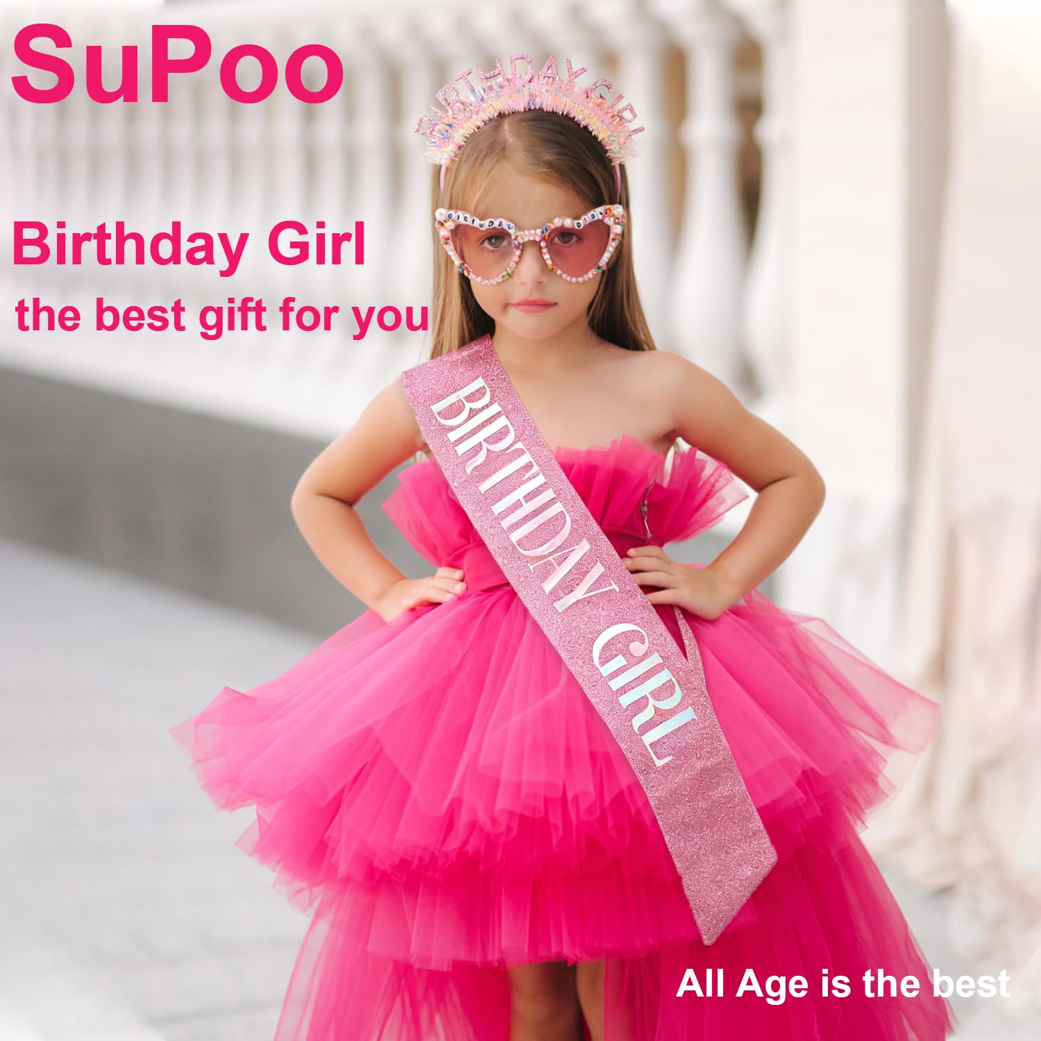 Geburtstagsmädchen Stirnband S – Birthday Sash Glitter Bewertung und Preis