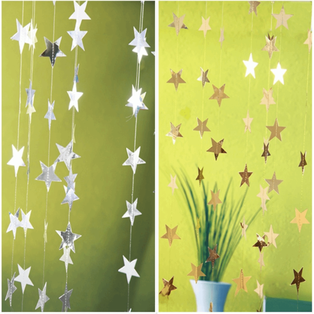 Spiegelnde Metallische Sternen – Party Banner Gold Bewertung und Preis