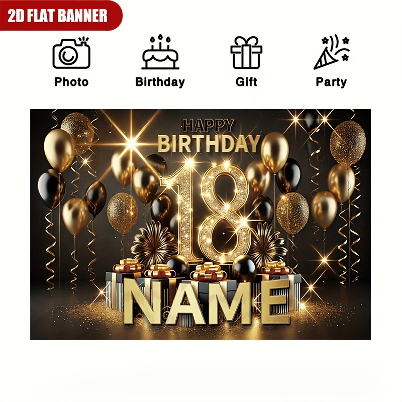 1 Stück Luxuriöser Schwarzgold – Party Banner Gold Bewertung und Preis