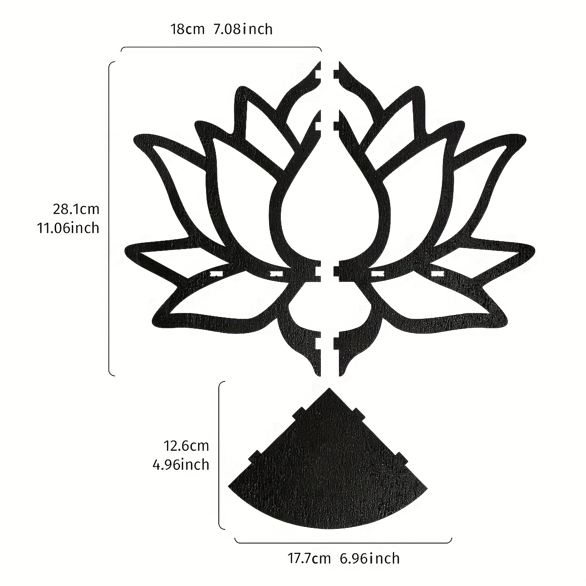 Lotus Eck-Schweberegal, Hohles – Flower Wall Panel Bewertung und Preis