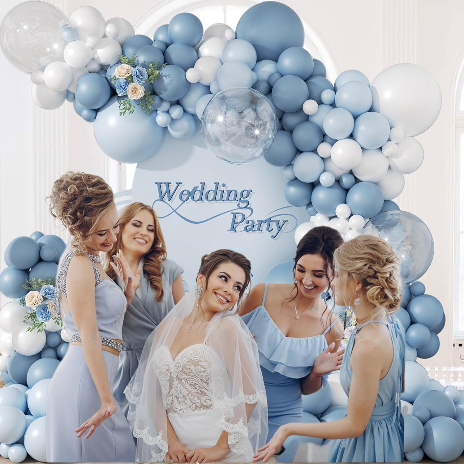 105-teiliges Staubiges Blaues  – Balloon Arch Kit Bewertung und Preis